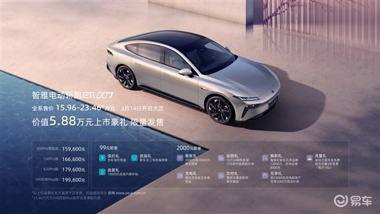 打响新年第一枪，东风奕派eπ007大定15.96万元起​